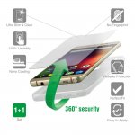 4smarts 360° Case Friendly Premium Protection Set - тънък силиконов кейс и стъклено защитно покритие за дисплея на Huawei Mate 20 (прозрачен) 1