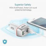 Anker PowerDrive+ 2 Ports Quick Charge 3.0 42W Dual USB Car Charger с PowerIQ - зарядно за кола с два USB изхода и технология за бързо зареждане (бял) 2