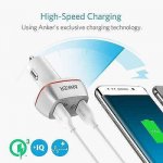 Anker PowerDrive+ 2 Ports Quick Charge 3.0 42W Dual USB Car Charger с PowerIQ - зарядно за кола с два USB изхода и технология за бързо зареждане (бял) 3