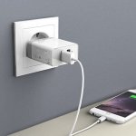 Anker PowePort 2 24W USB Charger с PowerIQ и VoltageBoost - захранване с два USB изхода, технология за бързо зареждане и microUSB кабел (бял) 2