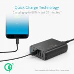 Anker PowerPort Speed 5 Ports (63W) With Quick Charge 3.0 - захранване с 5 x USB изхода за мобилни телефони и таблети (черен)  1