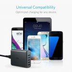 Anker PowerPort Speed 5 Ports (63W) With Quick Charge 3.0 - захранване с 5 x USB изхода за мобилни телефони и таблети (черен)  6