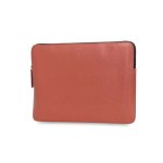 Knomo Laptop Leather Embossed Sleeve 13 - луксозен кожен калъф с цип за преносими компютри до 13 инча (мед) 1