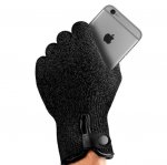 Mujjo Single Layered Touchscreen Gloves Size L - качествени зимни ръкавици за тъч екрани (черен) 5