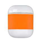 4smarts Wireless Charging Case - предпазен калъф за безжично зареждане за Apple Airpods (бял-оранжев) 1