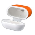 4smarts Wireless Charging Case - предпазен калъф за безжично зареждане за Apple Airpods (бял-оранжев) 4