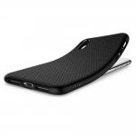 Spigen Liquid Air Case - тънък качествен термополиуретанов кейс за iPhone XS Max (черен)  4