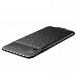 Baseus Plaid Backpack Power Bank Battery Case - удароустойчив кейс с вградена батерия 3500mAh за iPhone XS, iPhone X (черен) 2