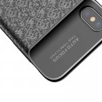 Baseus Plaid Backpack Power Bank Battery Case - удароустойчив кейс с вградена батерия 3500mAh за iPhone XS, iPhone X (черен) 4