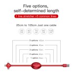 Baseus Little Octopus 3in1 Cable MicroUSB, USB-C and Lightning Connectors - качествен USB кабел с Lightning, microUSB и USB-C конектори (черен) 2