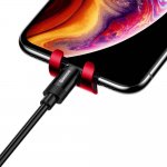 Baseus Mini Gravity Car Vent Mount - поставка за радиатора на кола за смартфони с дисплеи до 6 инча (червена) 5