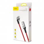 Baseus U-Shaped Mobile Game Cable - Lightning USB кабел за iPhone, iPad и iPod с Lightning (200 см) (червен) 6