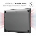 Elago Slim Case - предпазен поликарбонатов кейс за MacBook Pro 15 Touch Bar (Mid 2016), (Late 2017), (Mid 2018) (тъмносив) 4