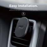 Elago Hexa Magnetic Aluminum Car Mount - алуминиева магнитна поставка за радиатора на кола за смартфони (черна) 4