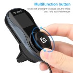 TeckNet F10039 Bluetooth FM Transmitter - блутут FM трансмитер с поставка и зарядно за кола за мобилни устройства (черен) 3