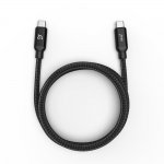 ADAM Elements CASA C100+ USB-C Cable 100W - USB-C към USB-C кабел за MacBook и устройства с USB-C порт (100 cm) (черен) 3