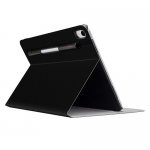 SwitchEasy CoverBuddy Folio Case - кожен кейс с поставка и отделение за Apple Pencil 2 за iPad Pro 12.9 (2018) (черен) 1