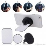 Magnetic Round Air Vent Holder - магнитна поставка за радиатора на кола за смартфони (черен) 1