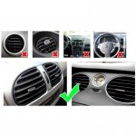 Magnetic Round Air Vent Holder - магнитна поставка за радиатора на кола за смартфони (черен) 5