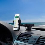 Long Neck One Touch Car Mount - разтягаща се поставка за кола и гладки повърхности за смартфони до 8.1 см. ширина 4