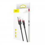 Baseus Cafule USB Lightning Cable (Special Edition) - Lightning USB кабел за iPhone, iPad и iPod с Lightning порт (100 см) (черен) 3