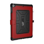 Urban Armor Gear Metropolis Folio Case - удароустойчив хибриден кейс от най-висок клас за iPad 5 (2017), iPad 6 (2018) (червен-черен) 3