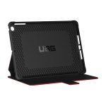 Urban Armor Gear Metropolis Folio Case - удароустойчив хибриден кейс от най-висок клас за iPad 5 (2017), iPad 6 (2018) (червен-черен) 7