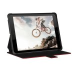 Urban Armor Gear Metropolis Folio Case - удароустойчив хибриден кейс от най-висок клас за iPad 5 (2017), iPad 6 (2018) (червен-черен) 6