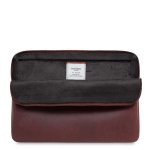 Knomo Barbican Leather Sleeve 15 - луксозен кожен калъф с цип за преносими компютри до 15 инча (кафяв)  1