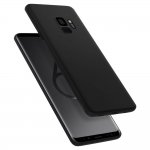 Spigen AirSkin Case - качествен ултратънък (0.36мм) кейс за Samsung Galaxy S9 (черен) 2