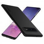 Spigen Thin Fit Case - качествен тънък матиран кейс за Samsung Galaxy S10 Plus (черен) 1