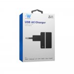 Just Wireless Mains Charger 2.4A EU - захранване за ел. мрежа 2.4A с USB изход (черен) 1
