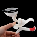 Clip Car Holder - универсална поставка за стъклото на кола за смартфони до 10 см ширина (бяла) 3