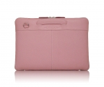 Urbano Genuine Premium Cowhide Brief - кожена чанта (естествена кожа) за MacBook Pro 15 и лаптопи до 15 ин. (розов) 2
