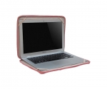 Urbano Genuine Premium Cowhide Brief - кожена чанта (естествена кожа) за MacBook Pro 15 и лаптопи до 15 ин. (розов) 3
