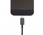 Moshi Lightning to USB Cable - USB кабел за iPhone X, iPhone 8, iPhone 7, iPad, iPod с Lightning (100 см) (черен) 2