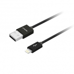 Macally Lightning to USB Cable 180 cm. - кабел за iPhone 5, iPhone 5S, iPhone SE, iPhone 5C, iPod Touch 5, iPod Nano 7, iPad 4 и iPad Mini, iPad mini 2, iPad mini 3 180 см. (черен) 1