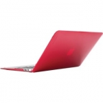 InCase Hardshell Case - предпазен кейс за MacBook Air 11 инча модел 2012 г. (червен-прозрачен) 4