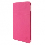 Tucano Fresco Folio Case - полиуретанов гумиран калъф и поставка за iPad Air, iPad 5 (2017) (розов) 1