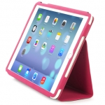 Tucano Fresco Folio Case - полиуретанов гумиран калъф и поставка за iPad Air, iPad 5 (2017) (розов) 3