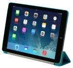 Tunewear LeatherLook Shell - кожен калъф с поставка и покритие за iPad Air, iPad 5 (2017) (лилав) 1