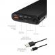 4smarts Power Bank VoltHub Enterprise 20000mAh Power Delivery 100W & Quick Charge 3.0 - външна батерия с USB-C изход и технологии за бързо зареждане (черен) 4