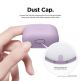 Elago Airpods Skinny Silicone Case - тънък силиконов калъф за Apple Airpods и Apple Airpods 2 with Wireless Charging Case (лилав)  1