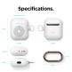 Elago Airpods Retro AW6 Silicone Hang Case - силиконов калъф с карабинер за Apple Airpods и Apple Airpods 2 (бял)  5