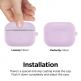 Elago Airpods Slim Hang Silicone Case - силиконов калъф с карабинер за Apple Airpods Pro (лилав) 1