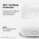 Elago Airpods Slim Basic Silicone Case - тънък силиконов калъф за Apple Airpods Pro (бял-фосфор) 2