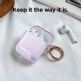 Elago Airpods TPU Hang Case - силиконов (TPU) калъф с карабинер за Apple Airpods и Apple Airpods 2 (лилав)  1