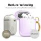 Elago Airpods TPU Hang Case - силиконов (TPU) калъф с карабинер за Apple Airpods и Apple Airpods 2 (лилав)  2