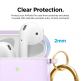 Elago Airpods TPU Hang Case - силиконов (TPU) калъф с карабинер за Apple Airpods и Apple Airpods 2 (лилав)  3