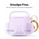 Elago Airpods TPU Hang Case - силиконов (TPU) калъф с карабинер за Apple Airpods и Apple Airpods 2 (лилав)  4